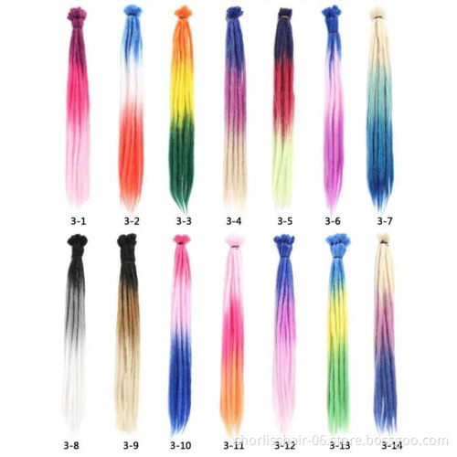 Prestretched Straight Crochet Faux Locs Dreadlocks Braids Hair Extensions Xpression Dread locks Synthetic Braiding Hair